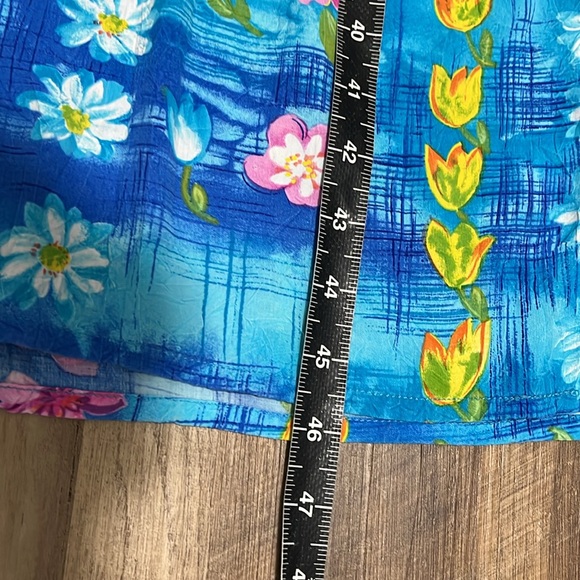 Vintage Jams World Sleeveless Aloha Floral Dress Size Small With Pockets - Picture 5 of 7